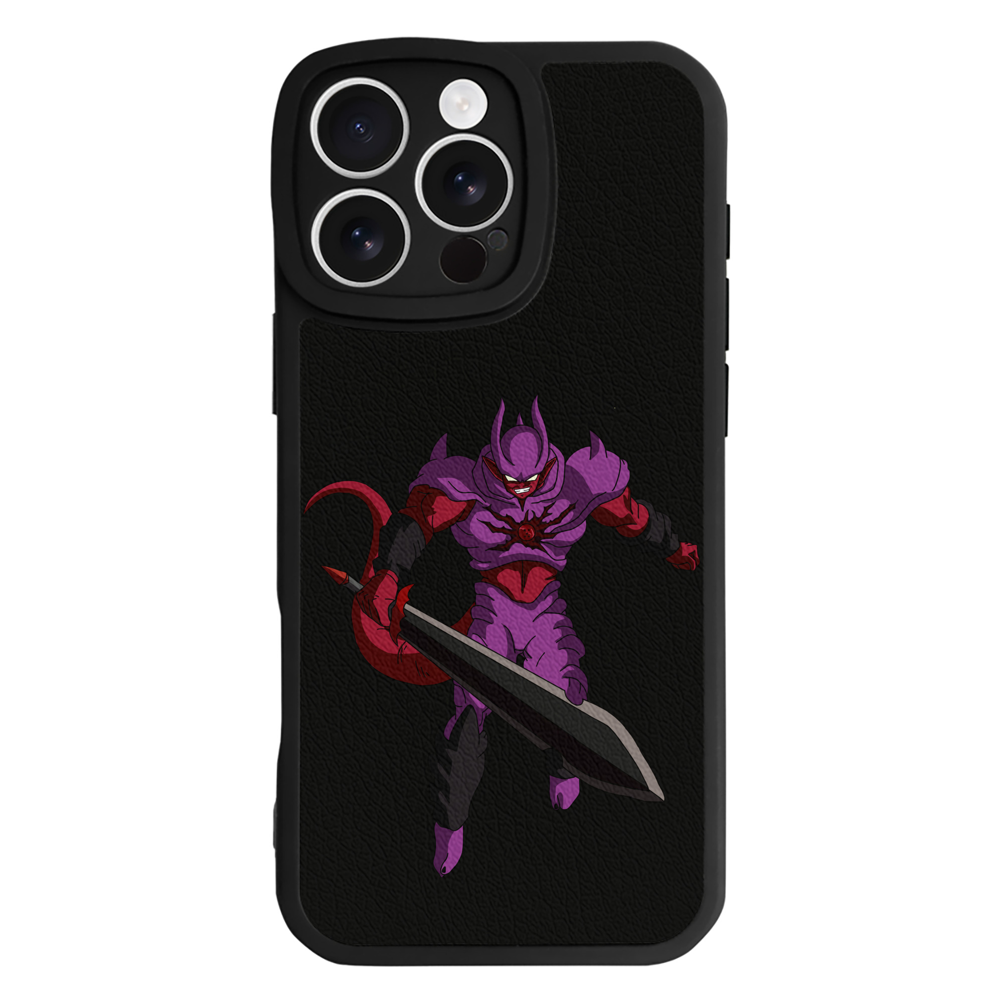 （画像用） ドラゴンボール ジャネンバ DRAGON BALL Janemba 【iPhone 16シリーズ対応】シリコンスマホケース（レザー調） 材質：シリコン